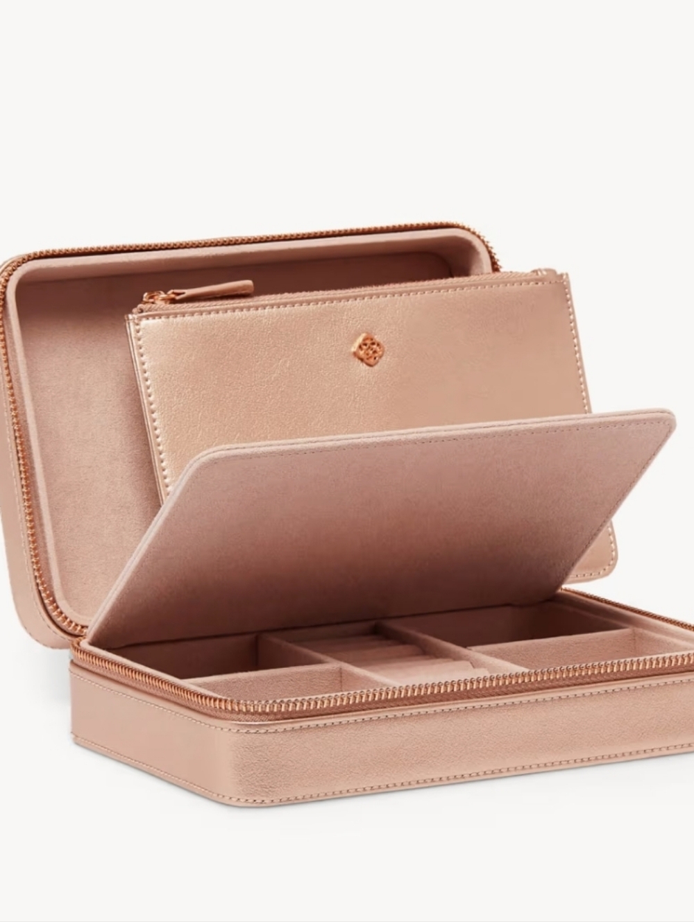 Kendra Scott Medium Travel Jewelry Case- Rose Gold